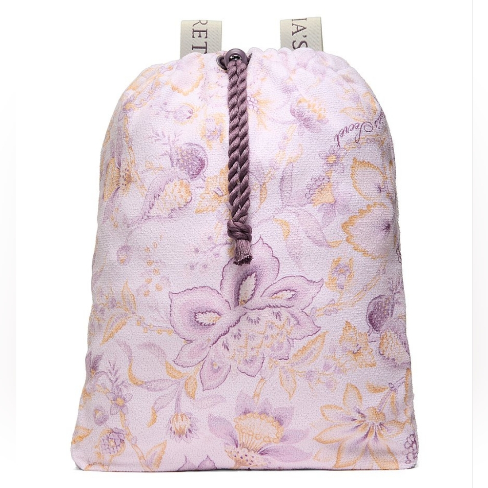NWT Victoria's Secret Packable Floral Beach 2 In 1 Towel Convertible Backpack